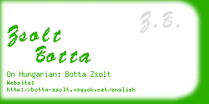 zsolt botta business card